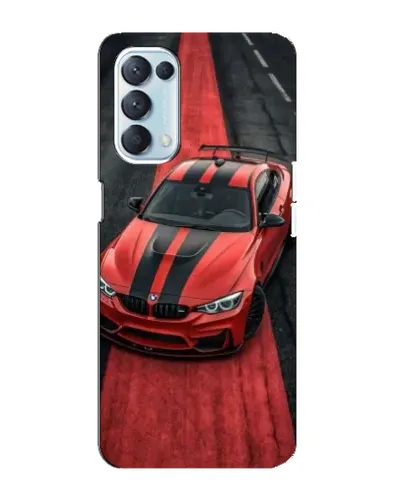 Чехол для OPPO Reno5 4G с картинкой «BMW на красной дорожке»