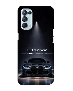 Чохол для OPPO Reno5 4G з картинкою «BMW крізь нічне місто» Чохол для OPPO Reno5 4G з картинкою «BMW крізь нічне місто»