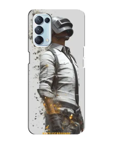 Чохол для OPPO Reno5 4G з картинкою «PUBG — боєць у пилу»