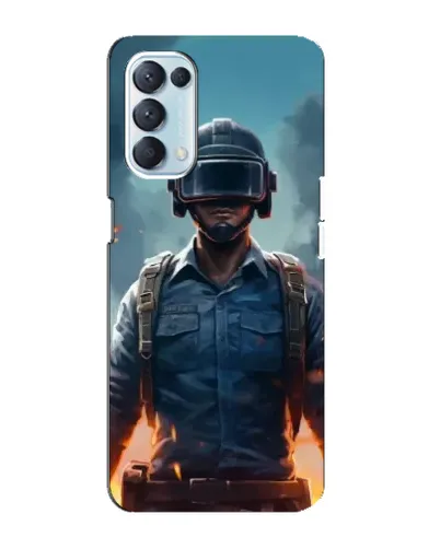 Чохол для OPPO Reno5 4G з картинкою «PUBG — реалістичний герой»