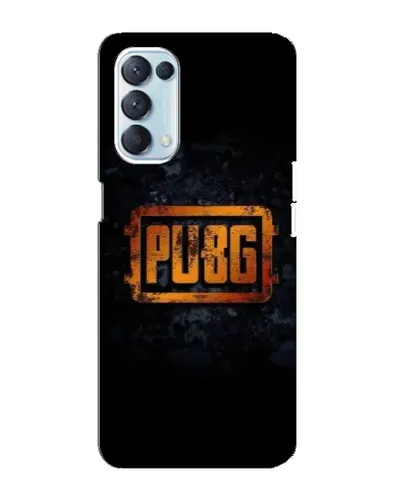 Чохол для OPPO Reno5 4G з картинкою «PUBG — золотий логотип»
