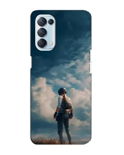 Чохол для OPPO Reno5 4G з картинкою «Герой PUBG на скелі»