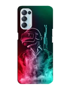 Чохол для OPPO Reno5 4G з картинкою «PUBG — вогняний воїн»