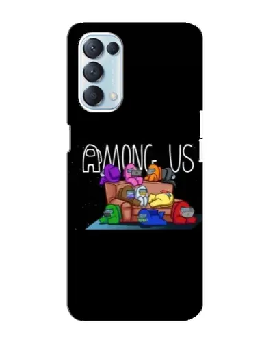 Чохол для OPPO Reno5 4G з картинкою «Логотип Among Us»