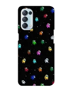 Чохол для OPPO Reno5 4G з картинкою «Екіпаж Among Us»