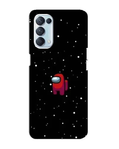 Чохол для OPPO Reno5 4G з картинкою «Червоний Among Us»