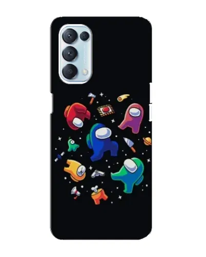 Чохол для OPPO Reno5 4G з картинкою «Among Us космос»
