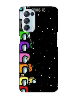 Чохол для OPPO Reno5 4G з картинкою «Команда Among Us»