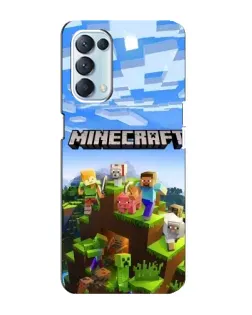 Чехол для OPPO Reno5 4G с картинкой «Minecraft классический мир»