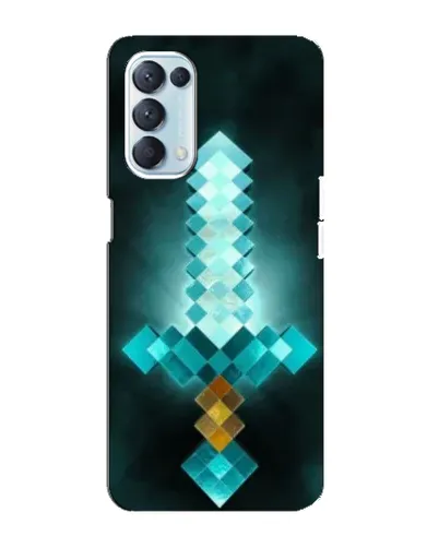 Чехол для OPPO Reno5 4G с картинкой «Алмазный меч неон» Чехол для OPPO Reno5 4G с картинкой «Алмазный меч неон»