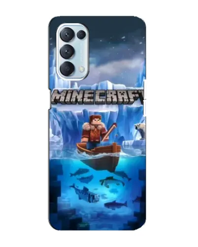 Чехол для OPPO Reno5 4G с картинкой «Minecraft ледяной мир» Чехол для OPPO Reno5 4G с картинкой «Minecraft ледяной мир»
