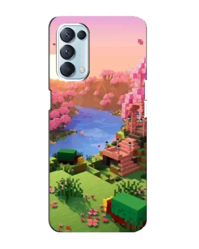 Чехол для OPPO Reno5 4G с картинкой «Розовое дерево Minecraft» Чехол для OPPO Reno5 4G с картинкой «Розовое дерево Minecraft»