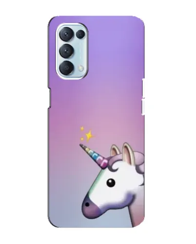 Чехол для OPPO Reno5 4G с картинкой «Единорог градиент»