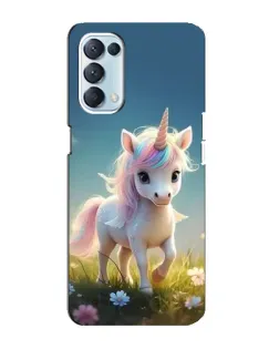Чехол для OPPO Reno5 4G с картинкой «Единорог на поляне» Чехол для OPPO Reno5 4G с картинкой «Единорог на поляне»