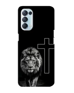 Чохол для OPPO Reno5 4G з картинкою «Лев та Хрест» Чохол для OPPO Reno5 4G з картинкою «Лев та Хрест»