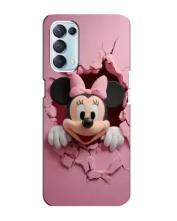 Чехол для OPPO Reno5 4G с картинкой «Минни сквозь стену»