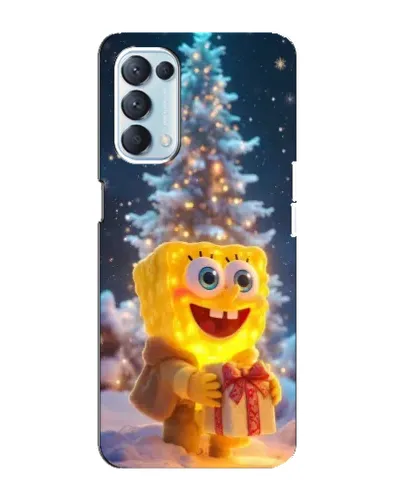 Чехол для OPPO Reno5 4G с картинкой «Рождественский Спанч Боб» Чехол для OPPO Reno5 4G с картинкой «Рождественский Спанч Боб»