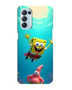 Чохол для OPPO Reno5 4G з картинкою «Спанч Боб під водою»
