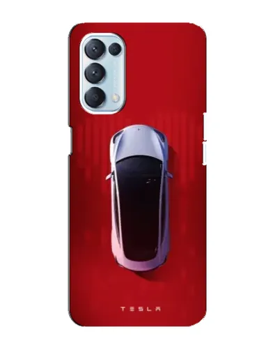 Чехол для OPPO Reno5 4G с картинкой «Tesla Top View»