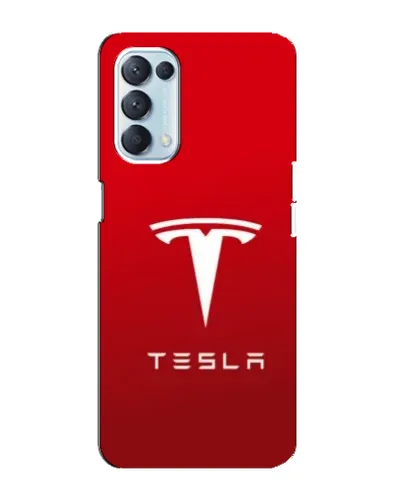 Чехол для OPPO Reno5 4G с картинкой «Tesla Red Classic»