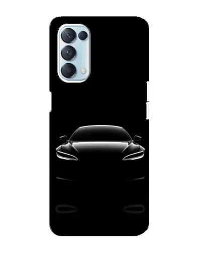 Чехол для OPPO Reno5 4G с картинкой «Силуэт Tesla Night»