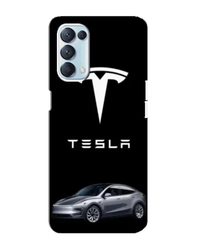 Чехол для OPPO Reno5 4G с картинкой «Tesla Model Y»