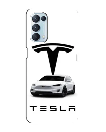 Чехол для OPPO Reno5 4G с картинкой «Tesla White Style»