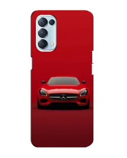 Чехол для OPPO Reno5 4G с картинкой «Красный Mercedes AMG»