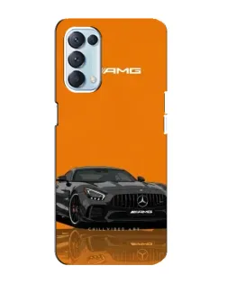 Чехол для OPPO Reno5 4G с картинкой «Оранжевый Mercedes AMG»