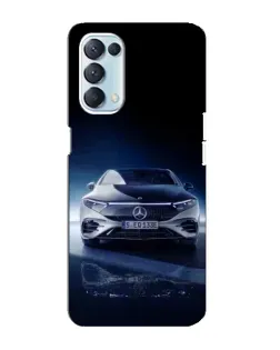 Чехол для OPPO Reno5 4G с картинкой «Ночной Mercedes EQ»