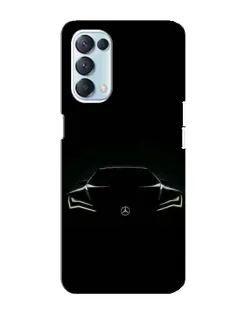 Чохол для OPPO Reno5 4G з картинкою «Mercedes — силует авто» Чохол для OPPO Reno5 4G з картинкою «Mercedes — силует авто»