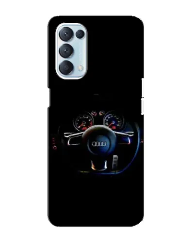 Чехол для OPPO Reno5 4G с картинкой «Салон Audi — руль»