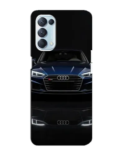 Чехол для OPPO Reno5 4G с картинкой «Audi — ночное отражение»