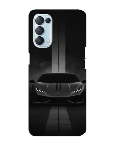 Чохол для OPPO Reno5 4G з картинкою «Lamborghini симетрія доріг»