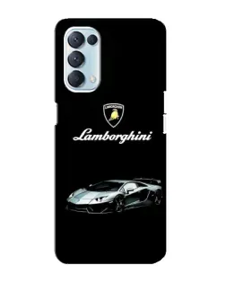 Чохол для OPPO Reno5 4G з картинкою «Логотип Lamborghini класика»