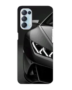 Чохол для OPPO Reno5 4G з картинкою «Lamborghini фари деталізація»