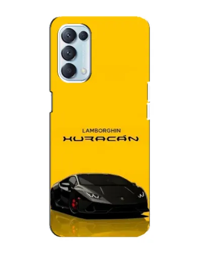 Чохол для OPPO Reno5 4G з картинкою «Lamborghini Huracan чорний»