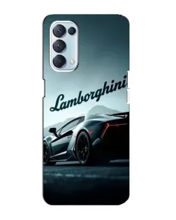 Чохол для OPPO Reno5 4G з картинкою «Класичний Lamborghini надпис»