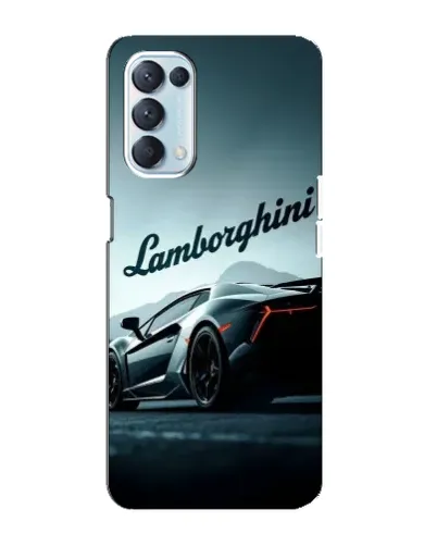 Чохол для OPPO Reno5 4G з картинкою «Класичний Lamborghini надпис»