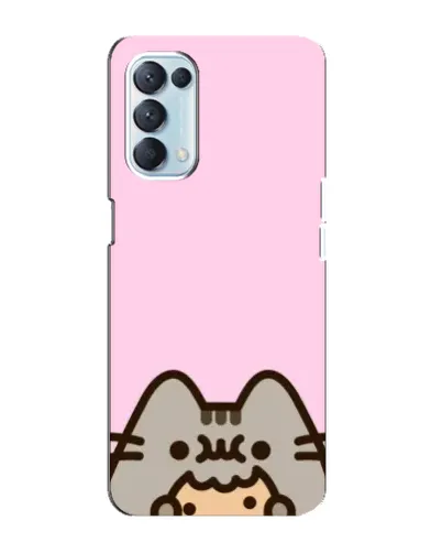 Чехол для OPPO Reno5 4G с картинкой «Pusheen и печенье» Чехол для OPPO Reno5 4G с картинкой «Pusheen и печенье»