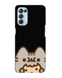 Чехол для OPPO Reno5 4G с картинкой «Пушин на черном»