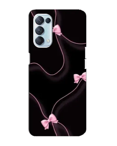 Чехол для OPPO Reno5 4G с картинкой «Розовые ленты»