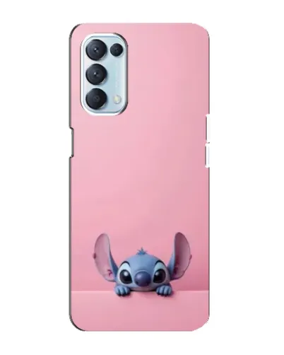 Чехол для OPPO Reno5 4G с картинкой «Stitch выглядывает»