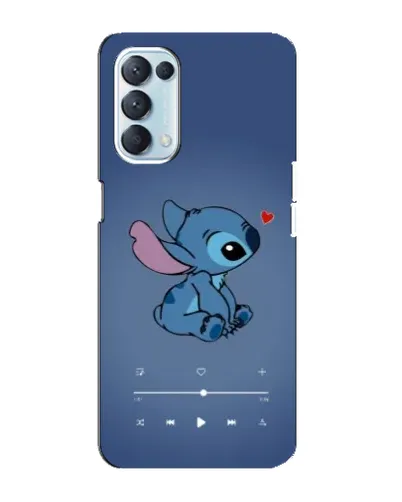 Чехол для OPPO Reno5 4G с картинкой «Музыкальный Stitch»