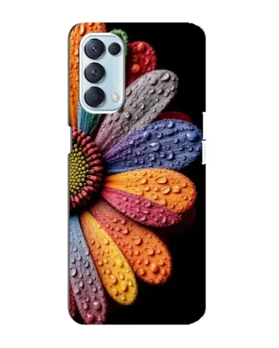 Чехол для OPPO Reno5 4G с картинкой «Радужный цветок»