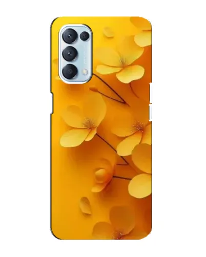 Чехол для OPPO Reno5 4G с картинкой «Золотые лепестки»