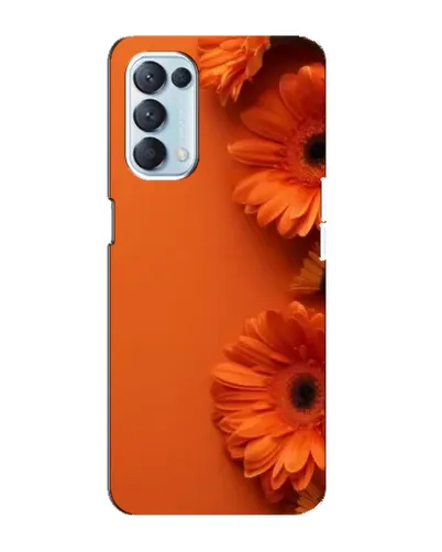Чехол для OPPO Reno5 4G с картинкой «Оранжевые герберы»