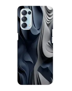Чохол для OPPO Reno5 4G з картинкою «Об'ємні сині складки» Чохол для OPPO Reno5 4G з картинкою «Об'ємні сині складки»