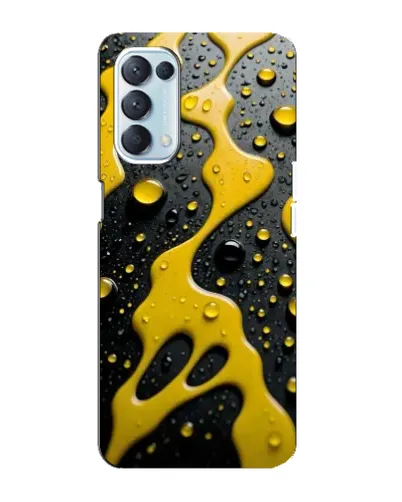 Чехол для OPPO Reno5 4G с картинкой «Жидкое желтое золото» Чехол для OPPO Reno5 4G с картинкой «Жидкое желтое золото»
