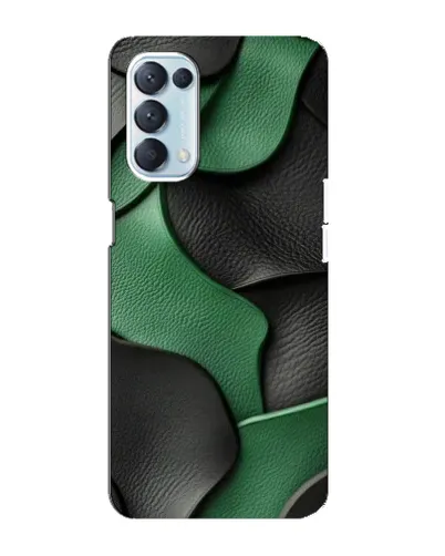 Чехол для OPPO Reno5 4G с картинкой «Зеленые кожаные волны» Чехол для OPPO Reno5 4G с картинкой «Зеленые кожаные волны»